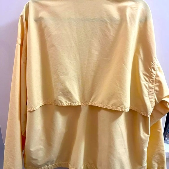 Lands End Lightweight Rain  Jacket Womens Size L 42-44  Yellow Coat Unisex - Picture 2 of 11